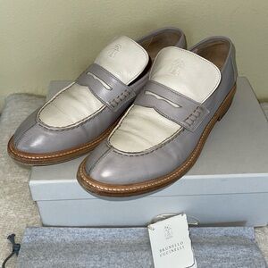 Brunello Cucinelli
Leather Colorblock Pattern Loafers EU40 US 10, Italy, EUC